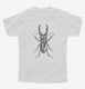 Entomologist Stag Beetle Insect white Youth Tee