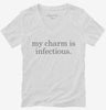 Epidemiologist My Charm Is Infectious Womens Vneck Shirt 666x695.jpg?v=1700394426