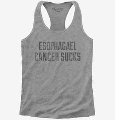 Esophagael Cancer Sucks Womens Racerback Tank