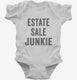 Estate Sale Junkie white Infant Bodysuit