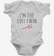 Evil Twin white Infant Bodysuit