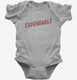 Expendable grey Infant Bodysuit