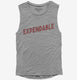 Expendable grey Womens Muscle Tank