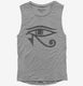 Eye of Horus grey Womens Muscle Tank