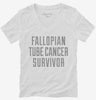 Fallopian Tube Cancer Survivor Womens Vneck Shirt 666x695.jpg?v=1700478660