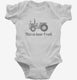 Farm Tractor This Is How I Roll white Infant Bodysuit