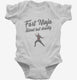 Fart Ninja Silent But Deadly white Infant Bodysuit