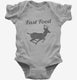 Fast Food Deer grey Infant Bodysuit