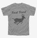 Fast Food Deer grey Youth Tee