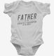 Father Of The Greatest Daughter In The World white Infant Bodysuit