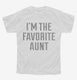 Favorite Aunt white Youth Tee