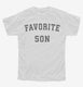 Favorite Son white Youth Tee