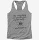 Fear Itself and Spiders grey Womens Racerback Tank