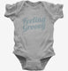 Feeling Groovy grey Infant Bodysuit