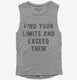 Find Your Limits And Exceed Them  Womens Muscle Tank