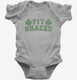 Fit Shaced Funny St. Patrick's Day Irish Drinking Beer grey Infant Bodysuit