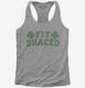 Fit Shaced Funny St. Patrick's Day Irish Drinking Beer grey Womens Racerback Tank