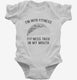 Fitness Taco Funny Gym Mexican Food white Infant Bodysuit