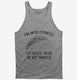 Fitness Taco Funny Gym Mexican Food grey Tank