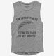 Fitness Taco Funny Gym Mexican Food grey Womens Muscle Tank