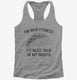Fitness Taco Funny Gym Mexican Food grey Womens Racerback Tank