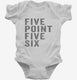 Five Point Five Six white Infant Bodysuit
