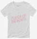 Flavor Of The Month white Womens V-Neck Tee