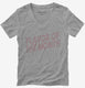 Flavor Of The Month grey Womens V-Neck Tee