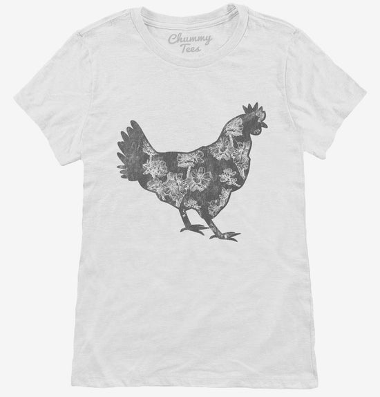 Floral Chicken Farm T-Shirt