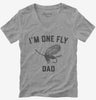 Fly Fishing Dad Womens Vneck