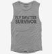 Fly Swatter Survivor  Womens Muscle Tank