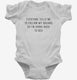 Follow My Dreams Back To Bed white Infant Bodysuit