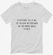 Follow My Dreams Back To Bed white Womens V-Neck Tee