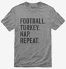 Football Turkey Nap Repeat Funny Thanksgiving