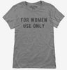 For Women Use Only Womens