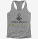 Ford's Theatre Awful Would Not Recommend Abraham Lincoln grey Womens Racerback Tank