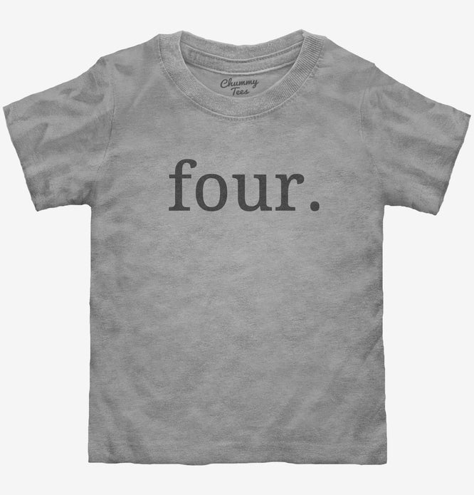 Fourth Birthday Four T-Shirt