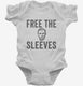 Free The Sleeves Funny Lincoln white Infant Bodysuit