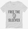Free The Sleeves Funny Lincoln Womens Vneck Shirt 666x695.jpg?v=1700402783