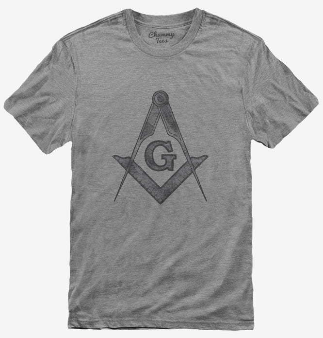 Freemason Logo Square and Compass Symbol T-Shirt