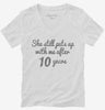 Funny 10th Anniversary Womens Vneck Shirt 666x695.jpg?v=1700646830