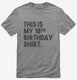 Funny 18th Birthday Gifts - This is my 18th Birthday grey Mens