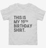 Funny 19th Birthday Gifts - This Is My 19th Birthday Toddler Shirt 666x695.jpg?v=1700446475