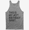 Funny 40th Birthday Gifts - This Is My 40th Birthday Tank Top 666x695.jpg?v=1700445489