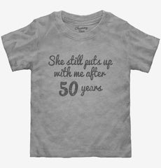 Funny 50th Anniversary Toddler Shirt