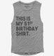 Funny 51st Birthday Gifts - This is my 51st Birthday  Womens Muscle Tank