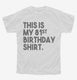 Funny 81st Birthday Gifts - This is my 81st Birthday white Youth Tee