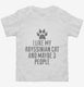 Funny Abyssinian Cat Breed white Toddler Tee