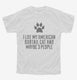 Funny American Bobtail Cat Breed white Youth Tee