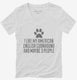 Funny American English Coonhound white Womens V-Neck Tee